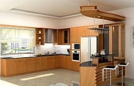 Tủ bếp công nghiệp laminate