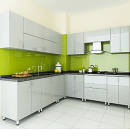 Tủ bếp gỗ lõi xanh chống ẩm